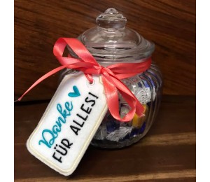 Stickserie ITH - Anhänger Abschied & Danke